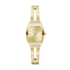 Thumbnail Image 1 of Ladies' Caravelle by Bulova Modern Crystal Accent Gold-Tone IP Bangle Watch with Tonneau Champagne Dial (Model: 44L226)