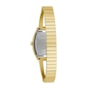 Thumbnail Image 3 of Ladies' Caravelle by Bulova Modern Crystal Accent Gold-Tone IP Bangle Watch with Tonneau Champagne Dial (Model: 44L226)
