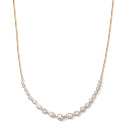 3 CT. T.W. Lab-Grown Diamond Graduated Necklace in 10K Gold (F/VS2)
