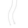 Thumbnail Image 2 of 1/5 CT. T.W. Diamond Clover Necklace in 10K White Gold