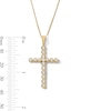 Thumbnail Image 3 of 1/2 CT. T.W. Certified Lab-Grown Diamond Cross Pendant in 10K Gold (F/VS2)