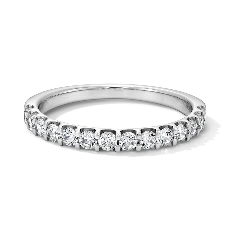 Main Image 1 of 1/2 CT. T.W. Certified Lab-Grown Diamond Band in 14K White Gold (F/VS2)