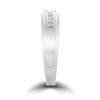 Thumbnail Image 2 of 1/10 CT. T.W. Diamond Nine Stone Stepped Edge Band in 10K White Gold