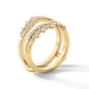 Thumbnail Image 2 of 1/2 CT. T.W. Certified Lab-Grown Diamond Double Row Crown Solitaire Enhancer in 14K Gold (F/VS2)