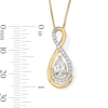 Thumbnail Image 2 of 1 CT. T.W. Pear-Shaped Certified Lab-Grown Diamond Infinity Pendant in 10K Gold (F/VS2)