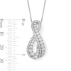 Thumbnail Image 2 of 1 CT. T.W. Certified Lab-Grown Diamond Twist Infinity Pendant in 10K White Gold (F/VS2)