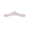 Thumbnail Image 4 of Enchanted Disney Aurora 1/5 CT. T.W. Diamond Contour Anniversary Band in 14K Two-Tone Gold
