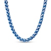 Thumbnail Image 1 of 6.0mm Wheat Chain Necklace in Solid Stainless Steel and Blue Ion Plate - 24”