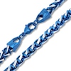 Thumbnail Image 2 of 6.0mm Wheat Chain Necklace in Solid Stainless Steel and Blue Ion Plate - 24”