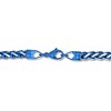 Thumbnail Image 3 of 6.0mm Wheat Chain Necklace in Solid Stainless Steel and Blue Ion Plate - 24”