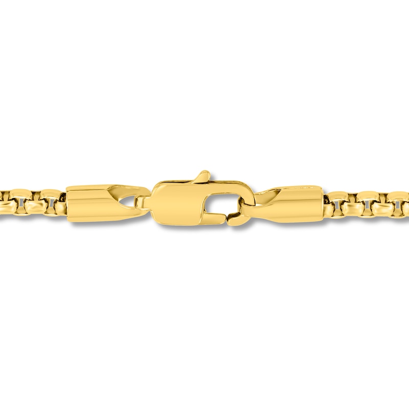 Main Image 3 of 1/4 CT. T.W. Diamond Lion Head Pendant in Stainless Steel with Yellow Ion Plate - 24”