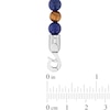 Thumbnail Image 5 of 6.0mm Sodalite and Tiger’s Eye Bead Strand Bracelet in Solid Stainless Steel - 8.5”