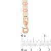 Thumbnail Image 4 of 6.0mm Cream Jasper Bead Strand Bracelet in Solid Stainless Steel with Rose Ion Plate - 8.5”