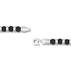 Thumbnail Image 3 of 6.0mm Onyx Bead Strand Bracelet in Solid Stainless Steel - 8.5”
