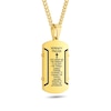 Thumbnail Image 2 of Serenity Prayer Dog Tag Pendant in Stainless Steel with Yellow and Black Ion Plate - 24”