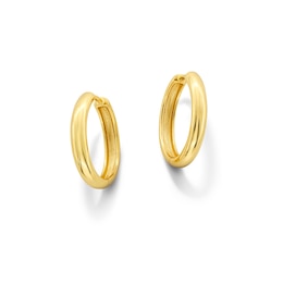 17.6mm Hoop Earrings in Sterling Silver with 18K Gold Plate