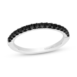 Enchanted Disney Villains 1/3 CT. T.W. Black Diamond Band in 14K White Gold