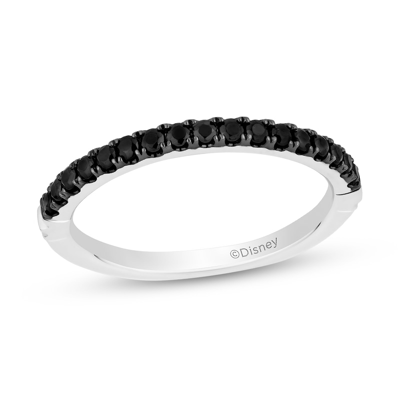 Main Image 1 of Enchanted Disney Villains 1/3 CT. T.W. Black Diamond Band in 14K White Gold