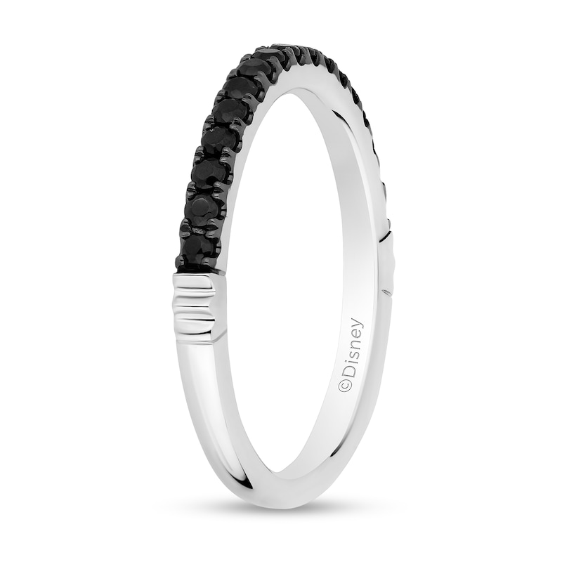 Main Image 2 of Enchanted Disney Villains 1/3 CT. T.W. Black Diamond Band in 14K White Gold