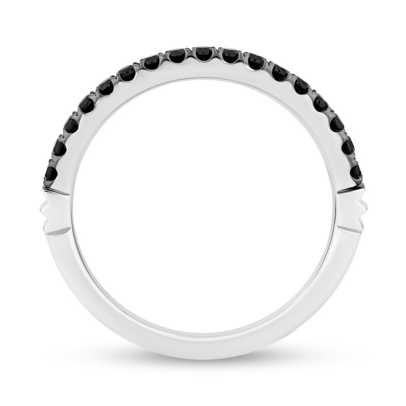 Main Image 3 of Enchanted Disney Villains 1/3 CT. T.W. Black Diamond Band in 14K White Gold