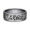 Thumbnail Image 3 of 8.0mm Branch-Pattern Engravable Wedding Band in Tantalum and Titanium (1-2 lines)