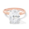 Thumbnail Image 1 of 4 CT. Oval Certified Lab-Grown Diamond Solitaire Engagement Ring in 14K Rose Gold (F/VS2)