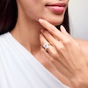 Thumbnail Image 2 of 4 CT. Oval Certified Lab-Grown Diamond Solitaire Engagement Ring in 14K Rose Gold (F/VS2)