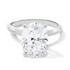 Thumbnail Image 1 of 4 CT. Oval Certified Lab-Grown Diamond Solitaire Engagement Ring in 14K White Gold (F/VS2)