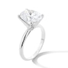 Thumbnail Image 2 of 4 CT. Oval Certified Lab-Grown Diamond Solitaire Engagement Ring in 14K White Gold (F/VS2)