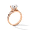 Thumbnail Image 2 of 2-3/4 CT. T.W. Heart-Shaped Certified Lab-Grown Diamond Bridal Set in 14K Rose Gold (F/VS2)