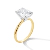 Thumbnail Image 2 of 3 CT. Emerald-Cut Certified Lab-Grown Diamond Solitaire Engagement Ring in 14K Gold (F/VS2)