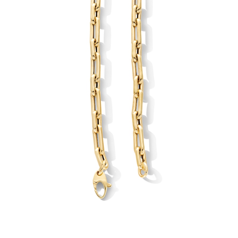 Main Image 2 of 5.6mm Paper Clip Chain Necklace in Hollow 10K Gold