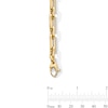 Thumbnail Image 2 of 5.6mm Paper Clip Chain Bracelet in Hollow 10K Gold - 7.5"
