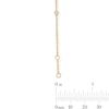 Thumbnail Image 2 of 1/4 CT. T.W. Certified Lab-Grown Diamond Bezel-Set Station Bracelet in Sterling Silver with 10K Gold Plate (F/VS2)