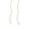 Thumbnail Image 2 of 1/4 CT. T.W. Baguette and Round Certified Lab-Grown Diamond Clover Necklace in Sterling Silver with 10K Gold Plate