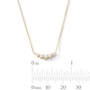 Thumbnail Image 2 of 1/4 CT. T.W. Certified Lab-Grown Diamond Graduated Five Stone Necklace in Sterling Silver with 10K Gold Plate (F/VS2)