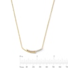 Thumbnail Image 2 of 1/4 CT. T.W. Journey Certified Lab-Grown Diamond Bypass Necklace in Sterling Silver with 10K Gold Plate (F/VS2)