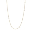 Thumbnail Image 1 of 1/2 CT. T.W. Certified Lab-Grown Diamond Bezel-Set Station Necklace in Sterling Silver with 10K Gold Plate - 19”
