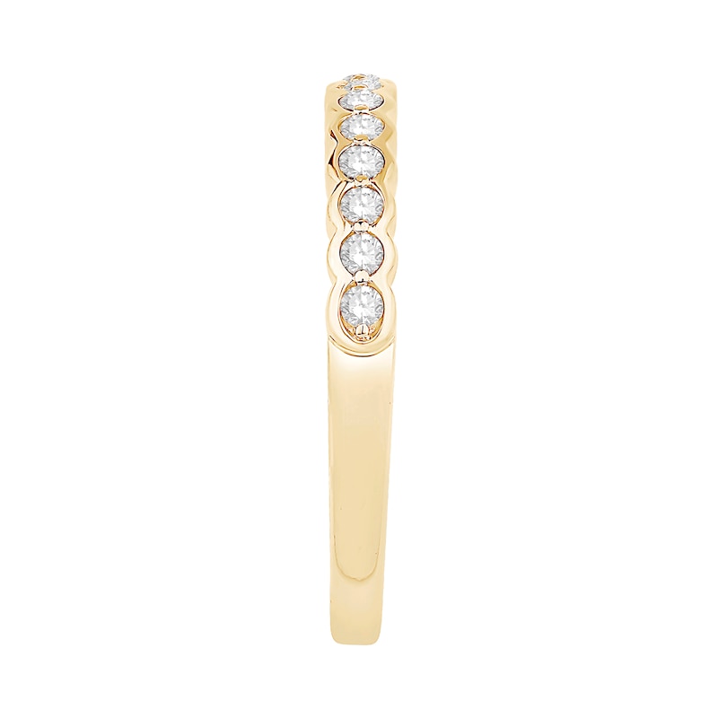 Main Image 2 of 1/4 CT. T.W. Diamond Wedding Band in 14K Gold (I/I2)