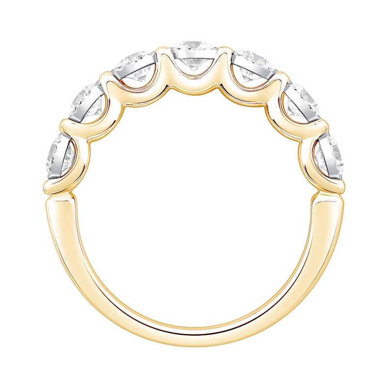 Main Image 3 of 1 CT. T.W. Diamond Seven-Stone Anniversary Band in 10K Gold
