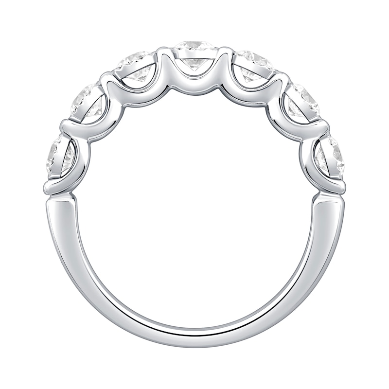 Main Image 3 of 1 CT. T.W. Diamond Seven-Stone Anniversary Band in 10K White Gold