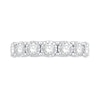 Thumbnail Image 4 of 1 CT. T.W. Diamond Seven-Stone Anniversary Band in 10K White Gold
