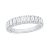 Thumbnail Image 1 of 1/2 CT. T.W. Baguette-Cut Diamond Anniversary Band in 14K White Gold