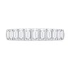 Thumbnail Image 4 of 1/2 CT. T.W. Baguette-Cut Diamond Anniversary Band in 14K White Gold
