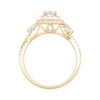 Thumbnail Image 3 of 1 CT. T.W. Princess-Cut and Pear-Shaped Three-Stone Engagement Ring in 14K Gold