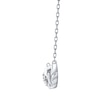 Thumbnail Image 2 of 1/10 CT. T.W. Diamond “Mom” with Wings Necklace in Sterling Silver