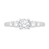 Thumbnail Image 4 of 1-1/5 CT. T.W. Diamond Five-Stone Engagement Ring in 14K White Gold