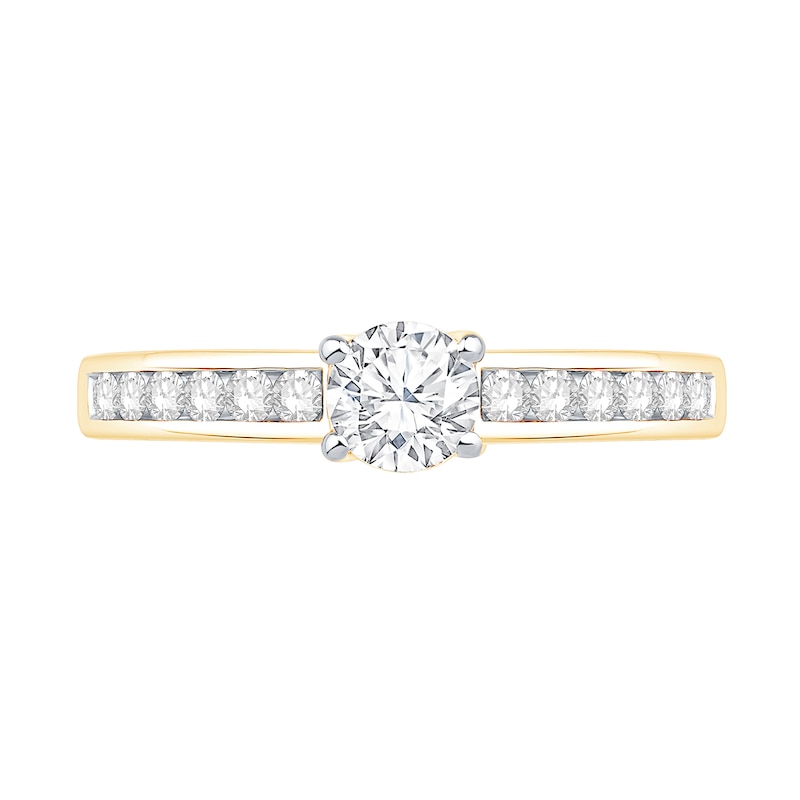 Main Image 4 of 5/8 CT. T.W. Diamond Engagement Ring in 14K Gold