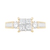 Thumbnail Image 4 of 1-3/8 CT. T.W. Princess-Cut Diamond Quad Engagement Ring in 14K Gold