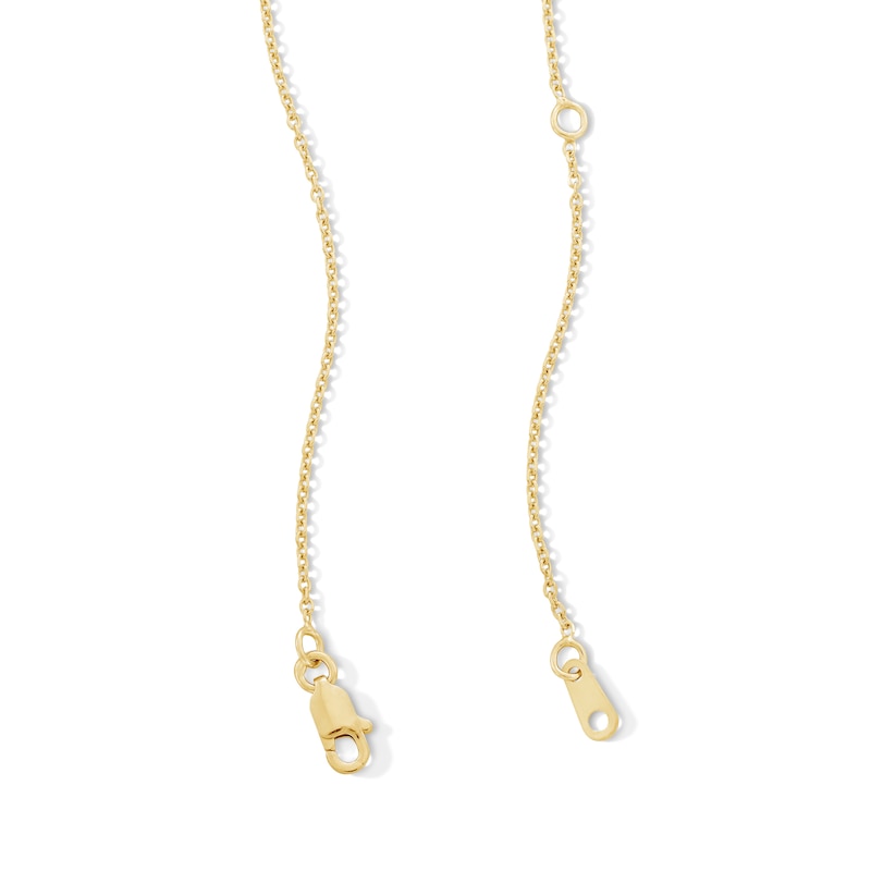 Main Image 3 of Multi-Shaped Blue Topaz Drop Necklace in Sterling Silver with 14K Gold Plate